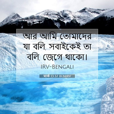 Picture 07 - মার্ক 13:37 BENIRV - আর আমি তোমাদের যা - Bible Verse Picture