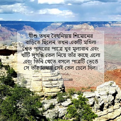 Picture 07 - মার্ক 14:3 BENIRV - যীশু তখন - Bible Verse Picture