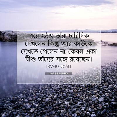 Picture 07 - মার্ক 9:8 BENIRV - পরে হঠাৎ তাঁরা - Bible Verse Picture