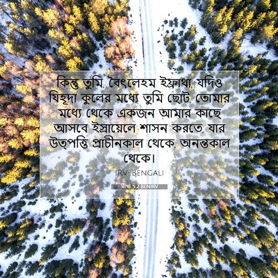 Picture 07 - মীখা 5:2 BENIRV - কিন্তু তুমি, - Bible Verse Picture
