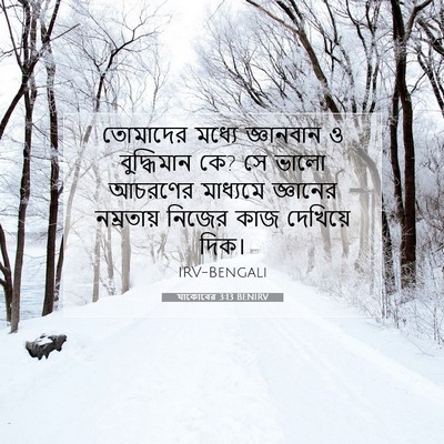 Picture 07 - যাকোবের 3:13 BENIRV - তোমাদের মধ্যে - Bible Verse Picture