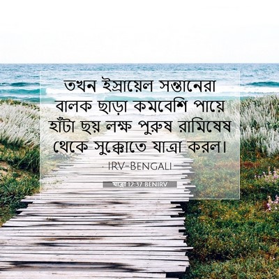 Picture 07 - যাত্ৰা 12:37 BENIRV - তখন ইস্রায়েল - Bible Verse Picture