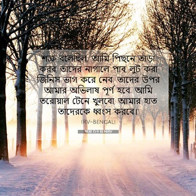 Picture 07 - যাত্ৰা 15:9 BENIRV - শত্রু বলেছিল, ‘আমি - Bible Verse Picture