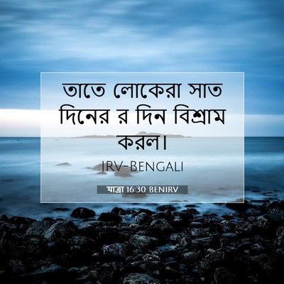 Picture 07 - যাত্ৰা 16:30 BENIRV - তাতে লোকেরা সাত - Bible Verse Picture