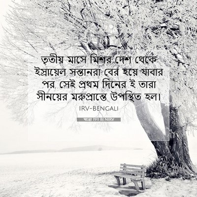 Picture 07 - যাত্ৰা 19:1 BENIRV - তৃতীয় মাসে মিশর - Bible Verse Picture