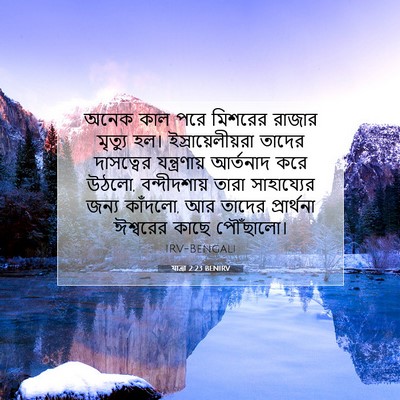 Picture 07 - যাত্ৰা 2:23 BENIRV - অনেক কাল পরে - Bible Verse Picture