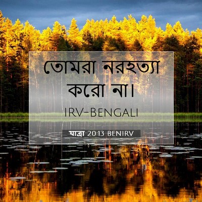 Picture 07 - যাত্ৰা 20:13 BENIRV - তোমরা নরহত্যা করো - Bible Verse Picture