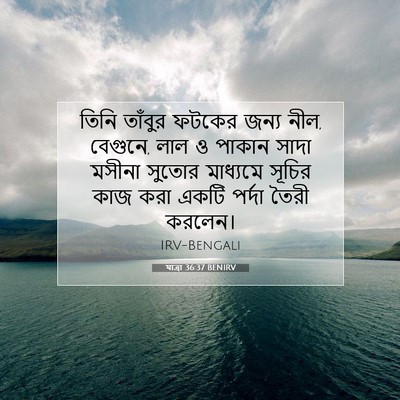 Picture 07 - যাত্ৰা 36:37 BENIRV - তিনি তাঁবুর ফটকের - Bible Verse Picture