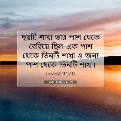 Picture 07 - যাত্ৰা 37:18 BENIRV - ছয়টি শাখা তার পাশ - Bible Verse Picture