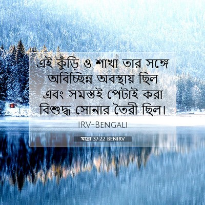 Picture 07 - যাত্ৰা 37:22 BENIRV - এই কুঁড়ি ও শাখা - Bible Verse Picture