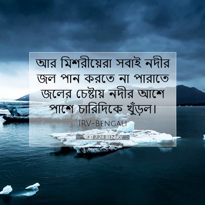 Picture 07 - যাত্ৰা 7:24 BENIRV - আর মিশরীয়েরা - Bible Verse Picture