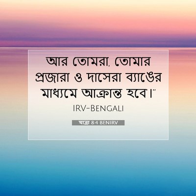 Picture 07 - যাত্ৰা 8:4 BENIRV - আর তোমরা, তোমার - Bible Verse Picture