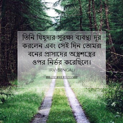 Picture 07 - যিচয়া 22:8 BENIRV - তিনি যিহূদার - Bible Verse Picture