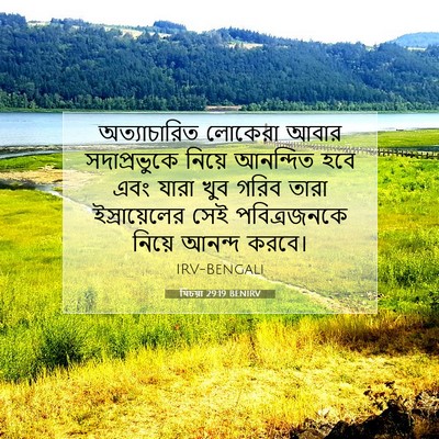 Picture 07 - যিচয়া 29:19 BENIRV - অত্যাচারিত লোকেরা - Bible Verse Picture