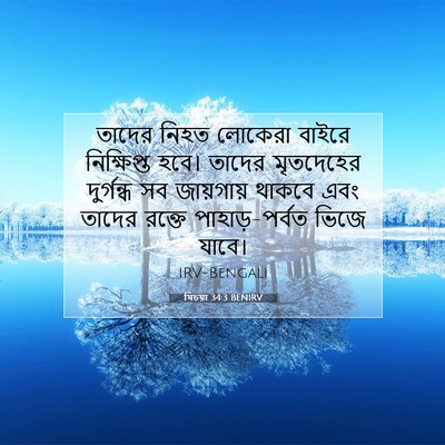 Picture 07 - যিচয়া 34:3 BENIRV - তাদের নিহত লোকেরা - Bible Verse Picture
