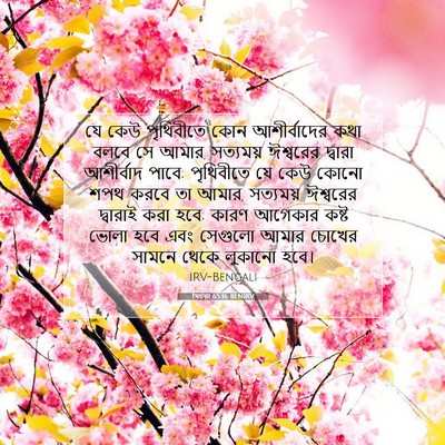 Picture 07 - যিচয়া 65:16 BENIRV - যে কেউ পৃথিবীতে - Bible Verse Picture
