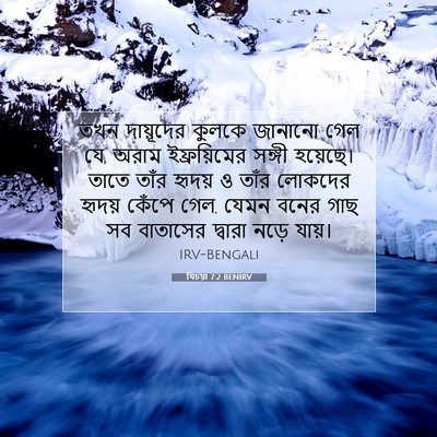 Picture 07 - যিচয়া 7:2 BENIRV - তখন দায়ূদের - Bible Verse Picture