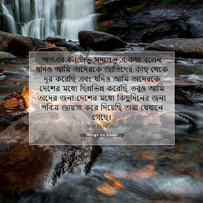 Picture 07 - যিহিষ্কেল 11:16 BENIRV - অতএব বল, প্রভু - Bible Verse Picture
