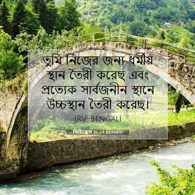 Picture 07 - যিহিষ্কেল 16:24 BENIRV - তুমি নিজের জন্য - Bible Verse Picture