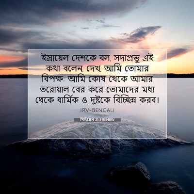 Picture 07 - যিহিষ্কেল 21:3 BENIRV - ইস্রায়েল দেশকে - Bible Verse Picture
