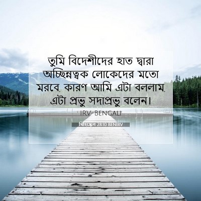 Picture 07 - যিহিষ্কেল 28:10 BENIRV - তুমি বিদেশীদের - Bible Verse Picture