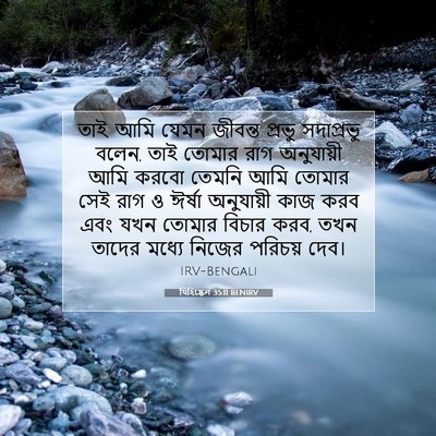 Picture 07 - যিহিষ্কেল 35:11 BENIRV - তাই, আমি যেমন - Bible Verse Picture