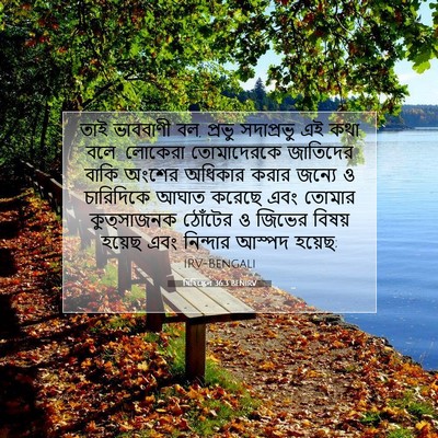 Picture 07 - যিহিষ্কেল 36:3 BENIRV - তাই ভাববাণী বল, - Bible Verse Picture