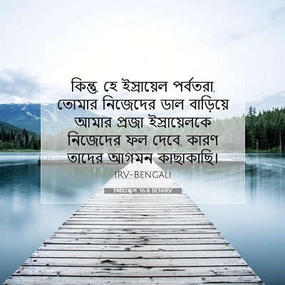 Picture 07 - যিহিষ্কেল 36:8 BENIRV - কিন্তু, হে - Bible Verse Picture