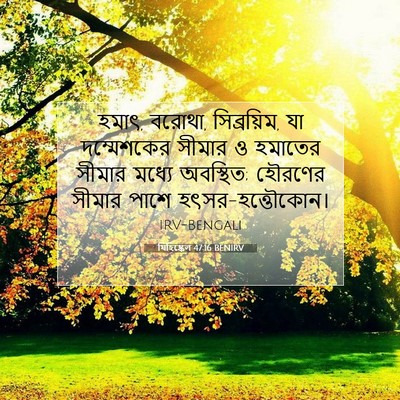 Picture 07 - যিহিষ্কেল 47:16 BENIRV - হমাৎ, বরোথা, - Bible Verse Picture