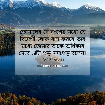 Picture 07 - যিহিষ্কেল 47:23 BENIRV - তোমাদের যে বংশের - Bible Verse Picture