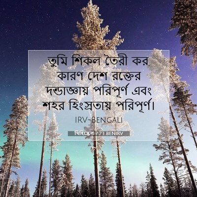 Picture 07 - যিহিষ্কেল 7:23 BENIRV - তুমি শিকল তৈরী কর, - Bible Verse Picture