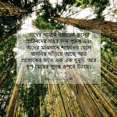 Picture 07 - যিহিষ্কেল 8:11 BENIRV - তাদের সামনে - Bible Verse Picture
