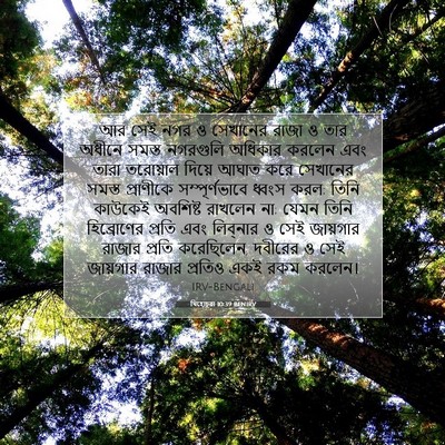 Picture 07 - যিহোচূৱা 10:39 BENIRV - আর সেই নগর ও - Bible Verse Picture