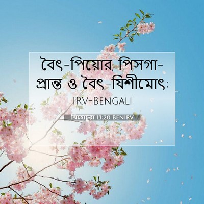 Picture 07 - যিহোচূৱা 13:20 BENIRV - বৈৎ-পিয়োর, - Bible Verse Picture