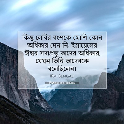 Picture 07 - যিহোচূৱা 13:33 BENIRV - কিন্তু লেবির - Bible Verse Picture