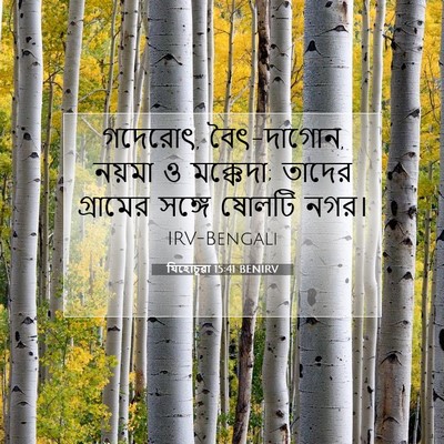 Picture 07 - যিহোচূৱা 15:41 BENIRV - গদেরোৎ, বৈৎ-দাগোন, - Bible Verse Picture