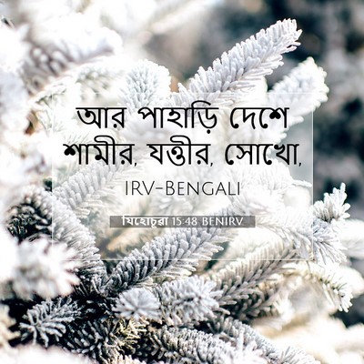 Picture 07 - যিহোচূৱা 15:48 BENIRV - আর পাহাড়ি দেশে - Bible Verse Picture