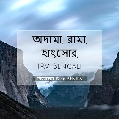 Picture 07 - যিহোচূৱা 19:36 BENIRV - অদামা, রামা, - Bible Verse Picture
