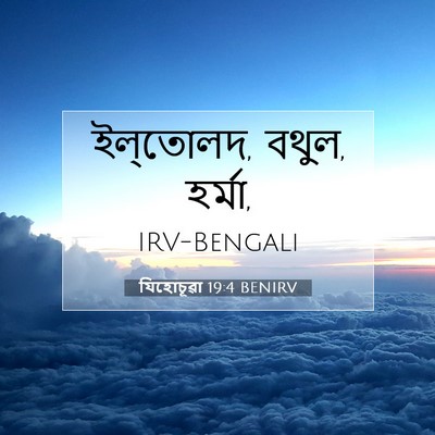 Picture 07 - যিহোচূৱা 19:4 BENIRV - ইল্‌তোলদ, বথুল, - Bible Verse Picture