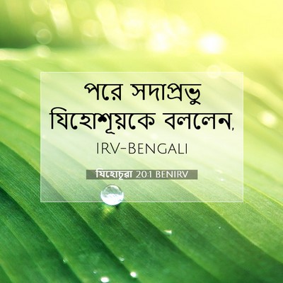 Picture 07 - যিহোচূৱা 20:1 BENIRV - পরে সদাপ্রভু - Bible Verse Picture