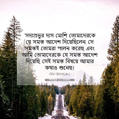 Picture 07 - যিহোচূৱা 22:2 BENIRV - “সদাপ্রভুর দাস - Bible Verse Picture