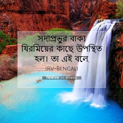 Picture 07 - যিৰিমিয়া 11:1 BENIRV - সদাপ্রভুর বাক্য - Bible Verse Picture