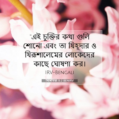 Picture 07 - যিৰিমিয়া 11:2 BENIRV - “এই চুক্তির কথা - Bible Verse Picture