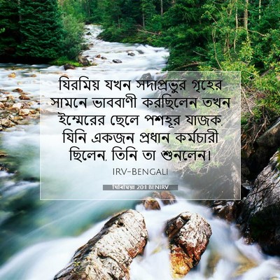Picture 07 - যিৰিমিয়া 20:1 BENIRV - যিরমিয় যখন - Bible Verse Picture