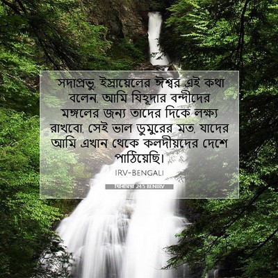 Picture 07 - যিৰিমিয়া 24:5 BENIRV - “সদাপ্রভু, - Bible Verse Picture