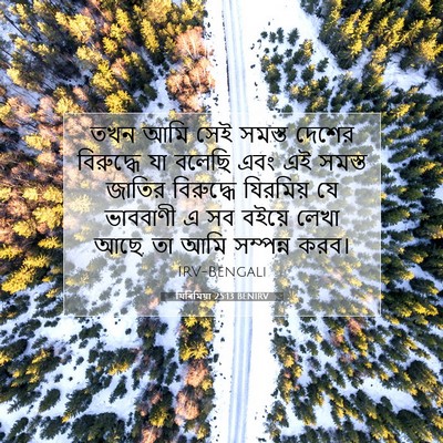 Picture 07 - যিৰিমিয়া 25:13 BENIRV - তখন আমি সেই সমস্ত - Bible Verse Picture
