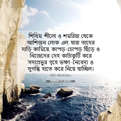 Picture 07 - যিৰিমিয়া 41:5 BENIRV - শিখিম, শীলো ও - Bible Verse Picture
