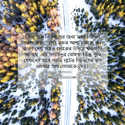 Picture 07 - যিৰিমিয়া 45:5 BENIRV - কিন্তু তুমি কি - Bible Verse Picture