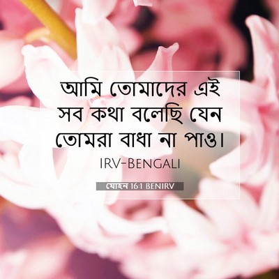 Picture 07 - যোহন 16:1 BENIRV - আমি তোমাদের এই সব - Bible Verse Picture