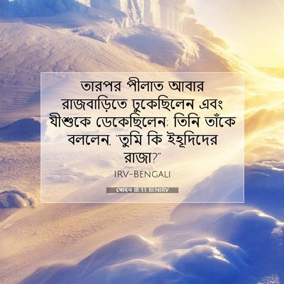 Picture 07 - যোহন 18:33 BENIRV - তারপর পীলাত আবার - Bible Verse Picture